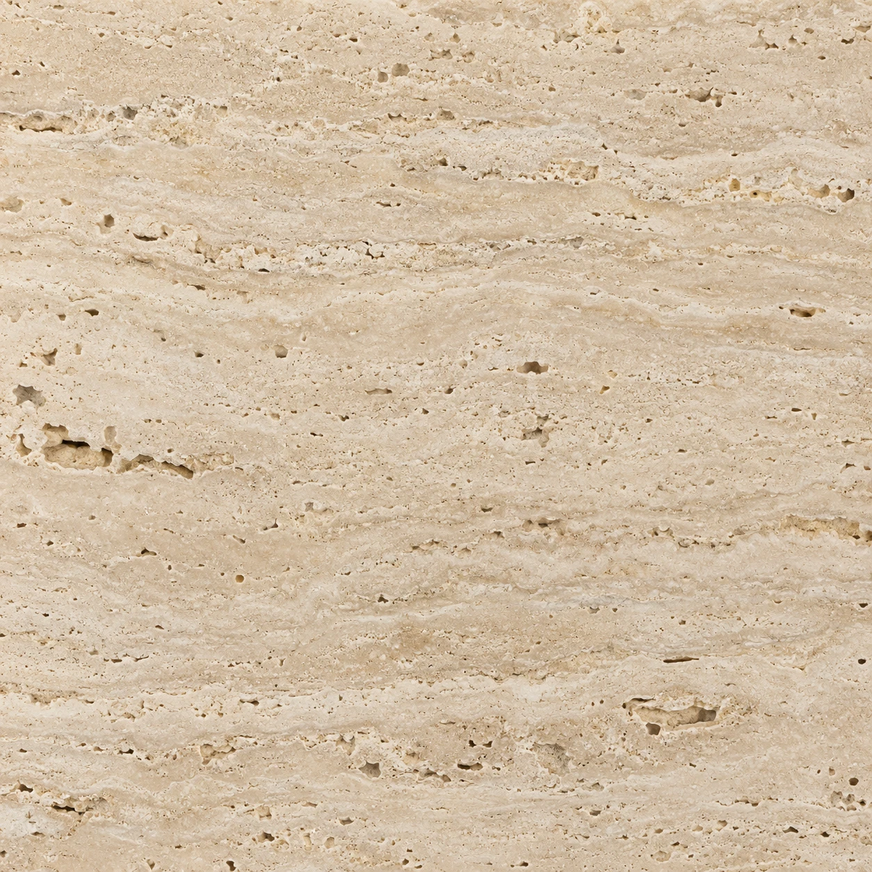 Illustrative ivory travertine finish
